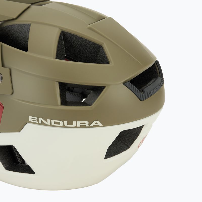 Kask rowerowy Endura Singletrack Full Face tweed green 8