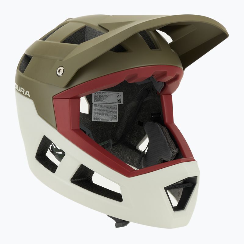 Kask rowerowy Endura Singletrack Full Face tweed green 9