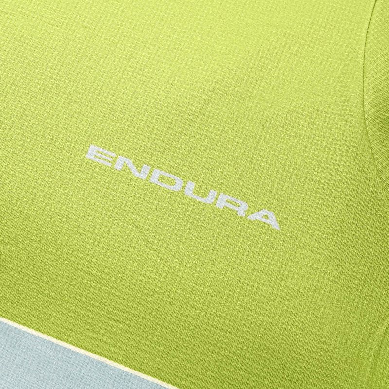 Longsleeve rowerowy męski Endura Core Printed lime green 4