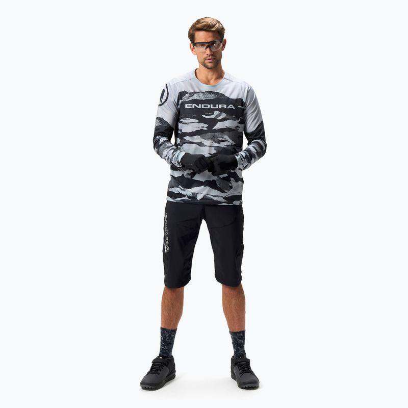 Longsleeve rowerowy męski Endura Mountain Camo Ltd black 2