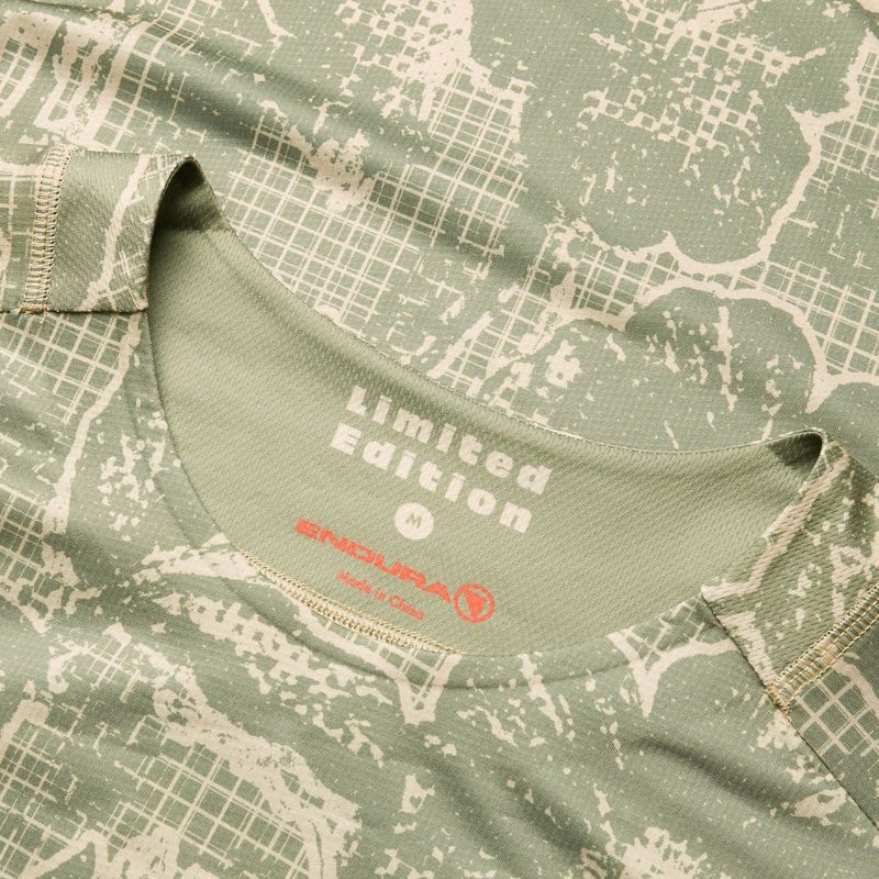 Longsleeve rowerowy męski Endura Grid Floral Ltd tweed green 6