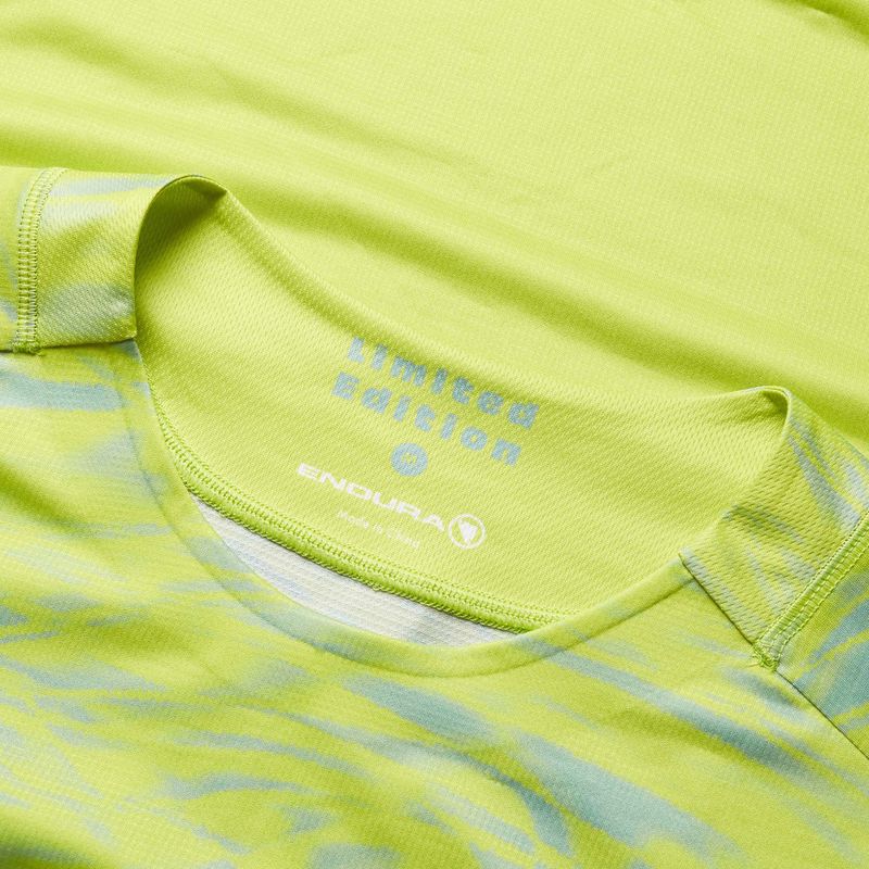 Longsleeve rowerowy męski Endura Marble Ltd Printed lime green 3