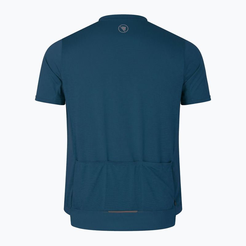 Koszulka rowerowa męska Endura Loop Zipped barra blue 5