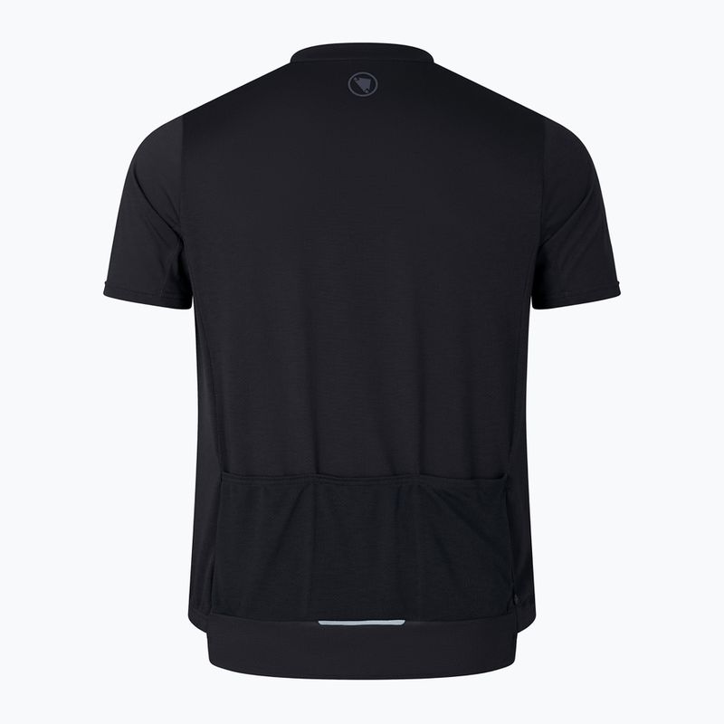 Koszulka rowerowa męska Endura Loop Zipped black 5