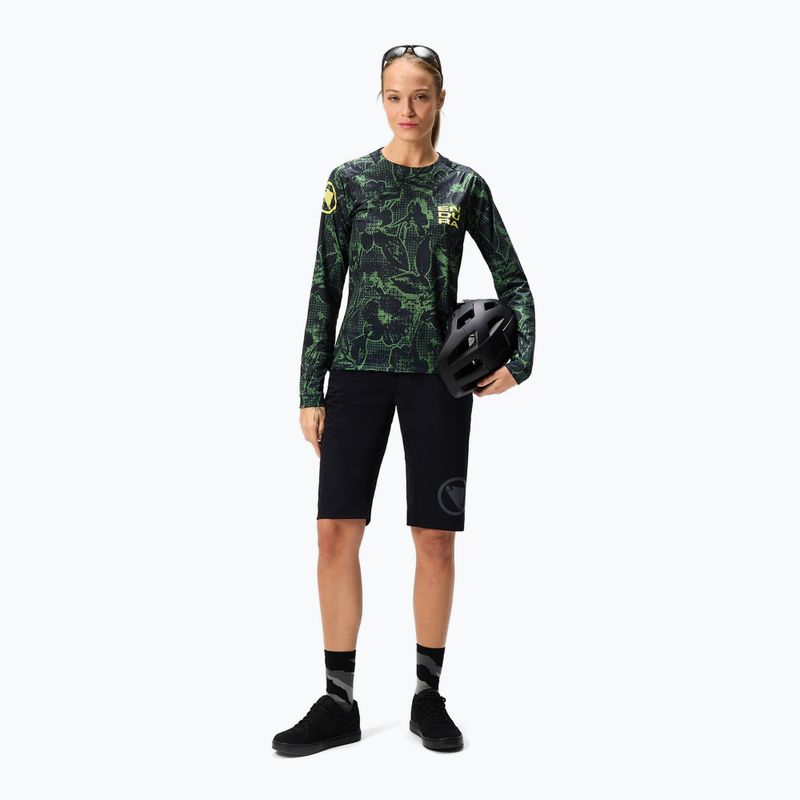 Longsleeve rowerowy damski Endura Floral Ltd W black 2