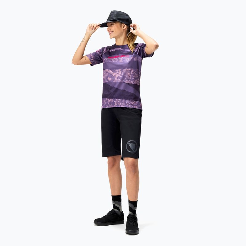 Koszulka rowerowa damska Endura Patchwork Ltd W bramble 2