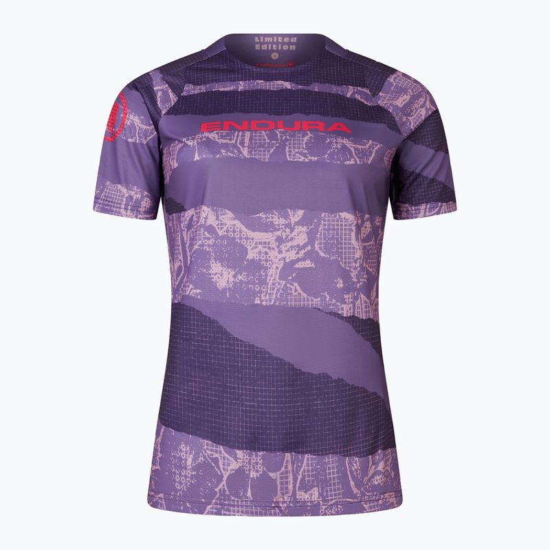Koszulka rowerowa damska Endura Patchwork Ltd W bramble 4