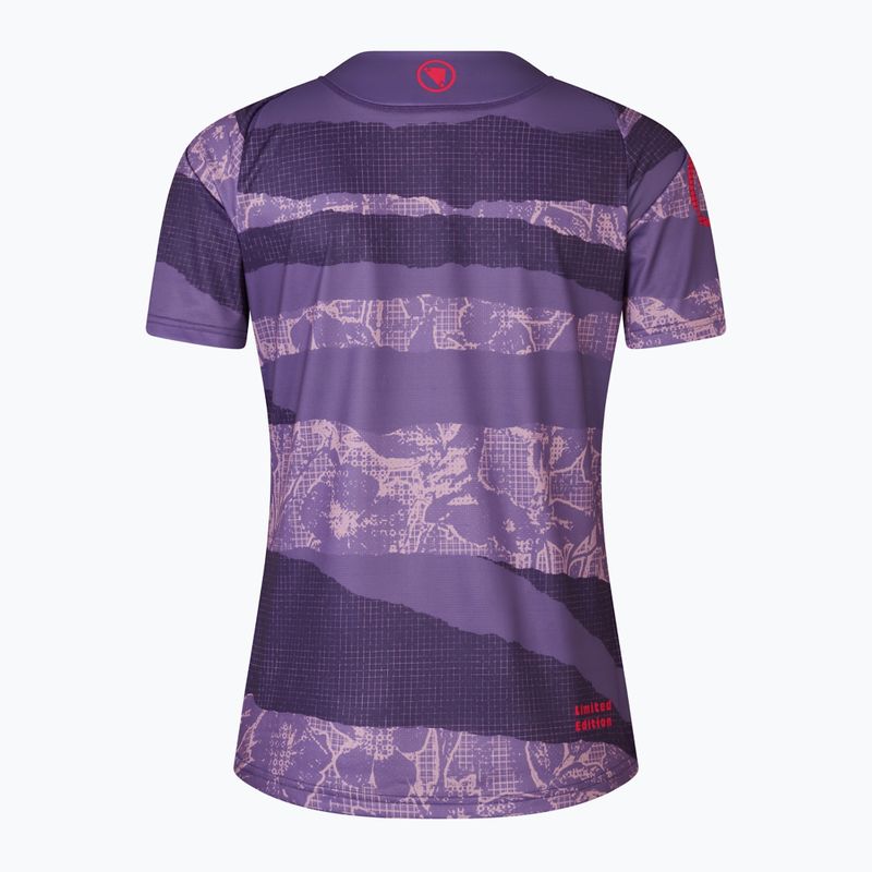 Koszulka rowerowa damska Endura Patchwork Ltd W bramble 5