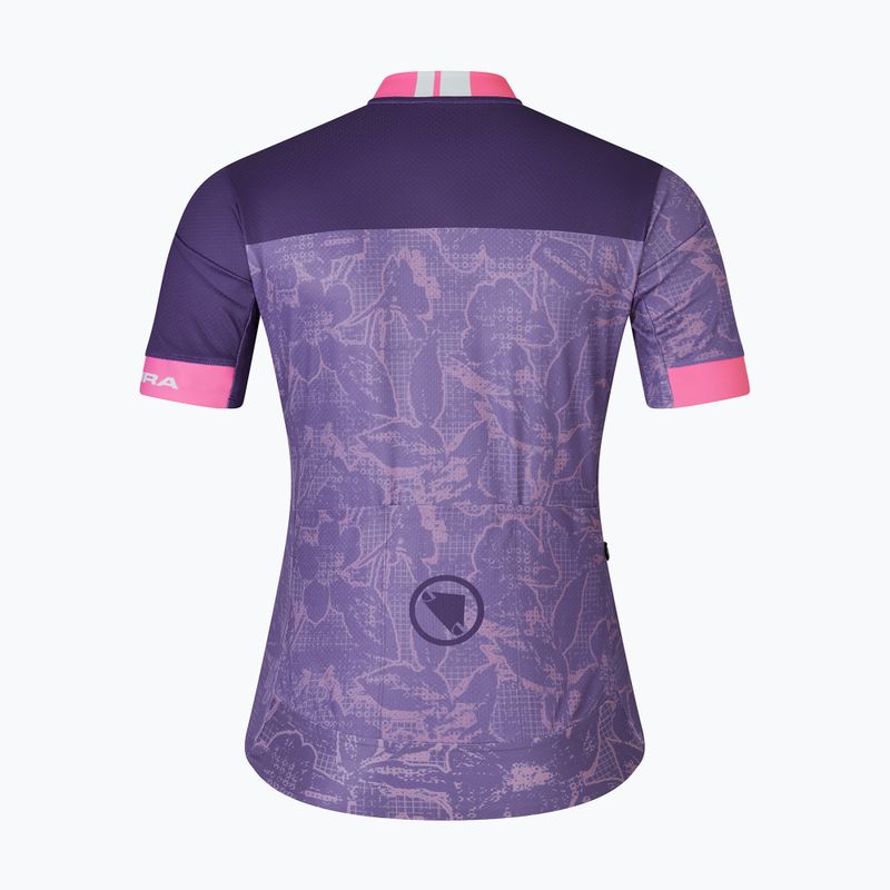Koszulka rowerowa damska Endura Floral FS260 W bramble 5