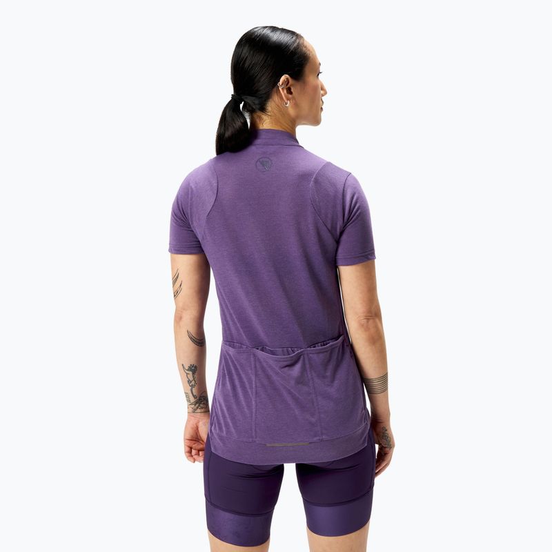 Koszulka rowerowa damska Endura Loop Zipped heather 3