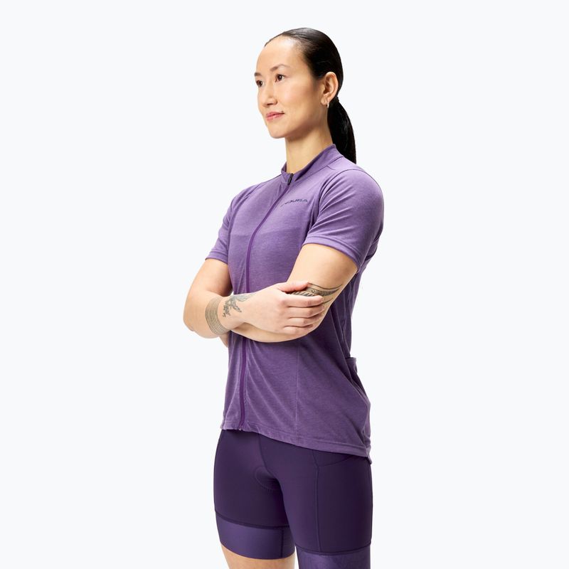 Koszulka rowerowa damska Endura Loop Zipped heather 4