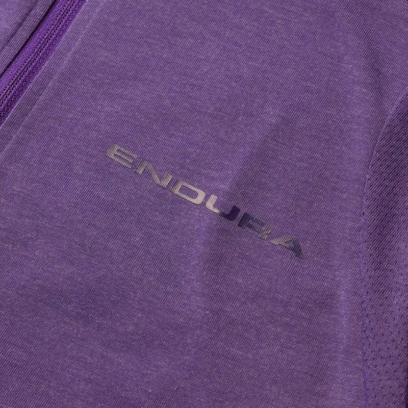 Koszulka rowerowa damska Endura Loop Zipped heather 6