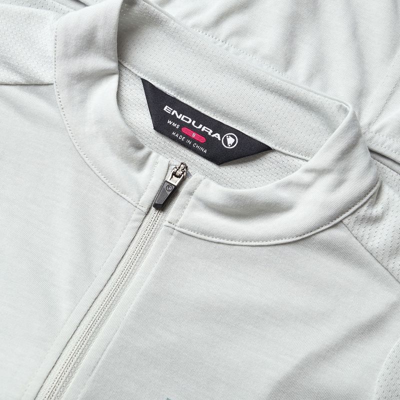 Koszulka rowerowa damska Endura Loop Zipped mains grey 6