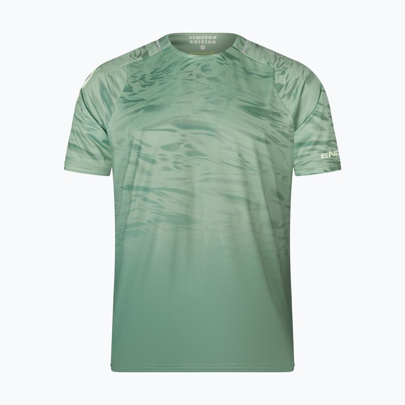 Koszulka rowerowa męska Endura Marble Ltd Printed loch green 4