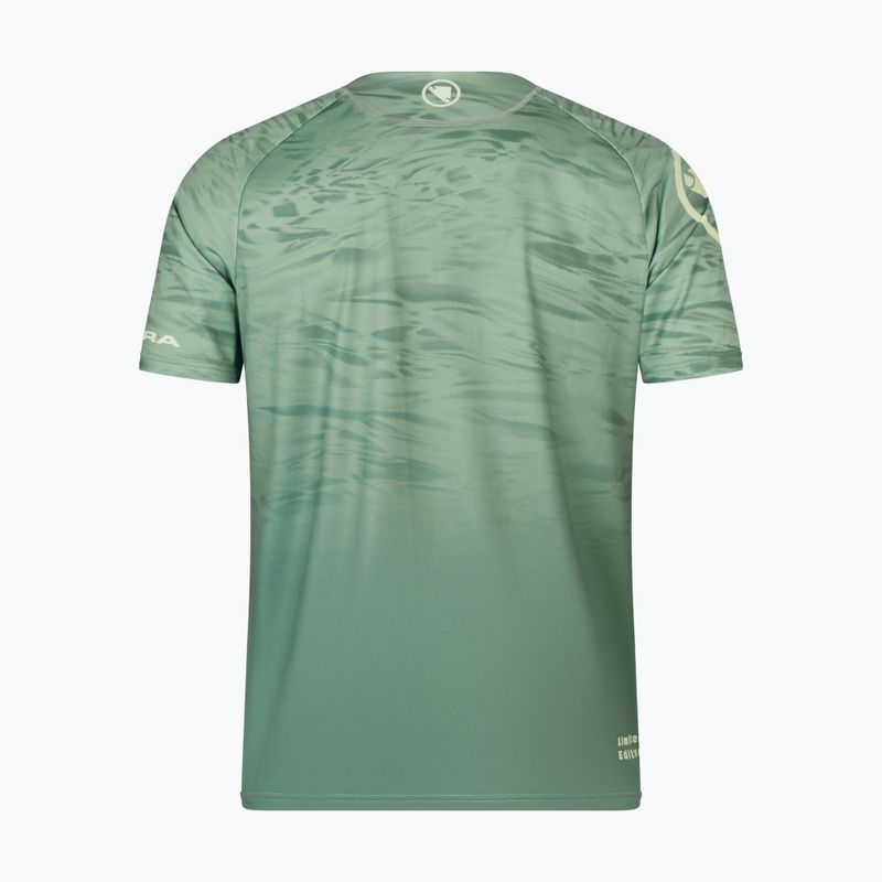 Koszulka rowerowa męska Endura Marble Ltd Printed loch green 5