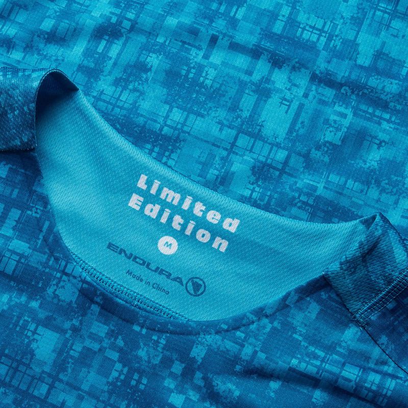 Koszulka rowerowa męska Endura Grid Ltd Printed atlantic 6