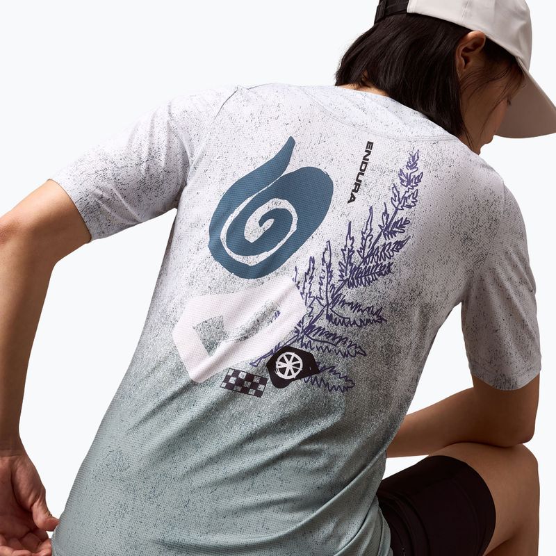 Koszulka rowerowa damska Endura Singletrack Print W aero blue 6