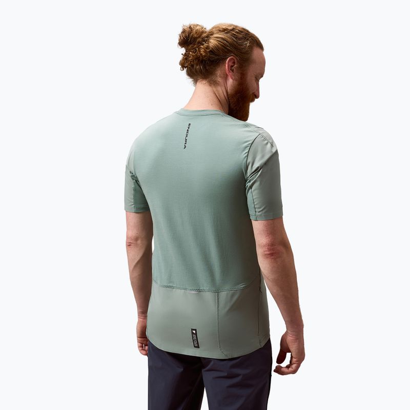 Koszulka rowerowa męska Endura Alltrack Ride Tech sage green 4