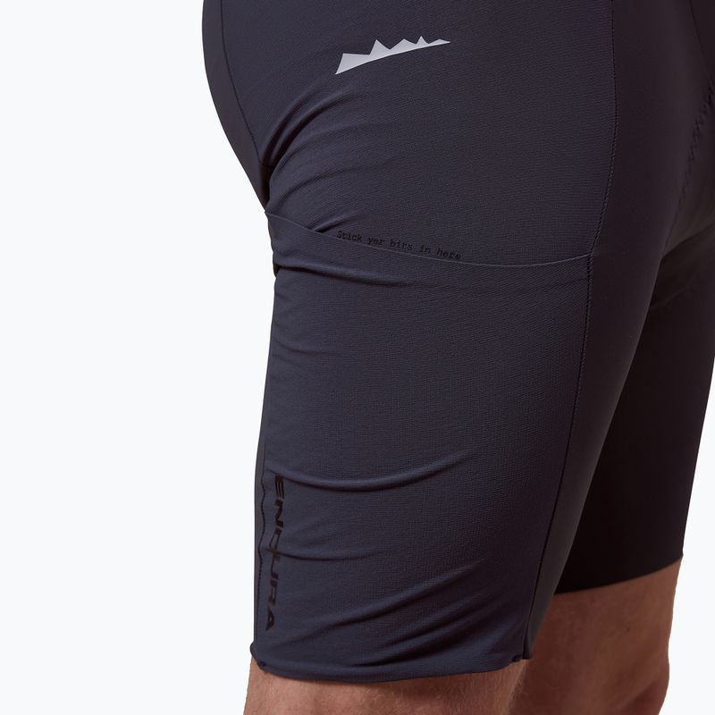 Spodenki rowerowe męskie Endura Alltrack Ride Bibshort carbon grey 6