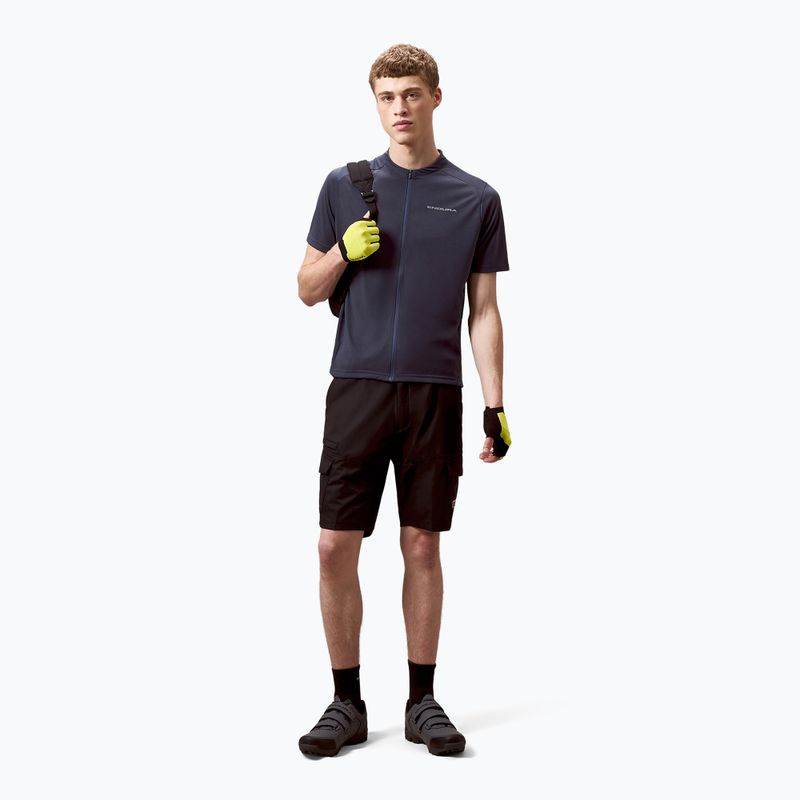 Koszulka rowerowa męska Endura Loop Zipped carbon grey 2