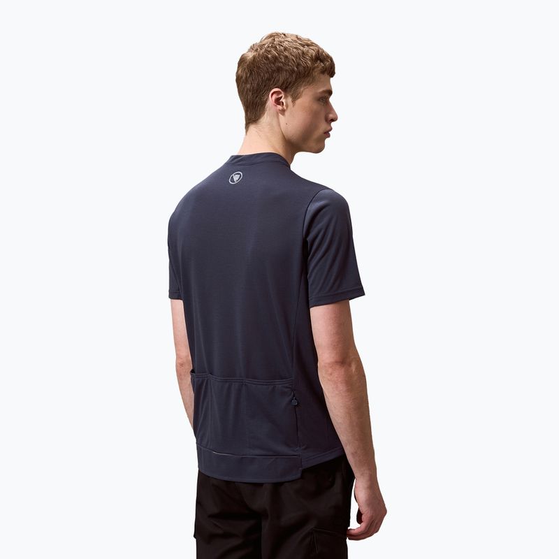 Koszulka rowerowa męska Endura Loop Zipped carbon grey 3