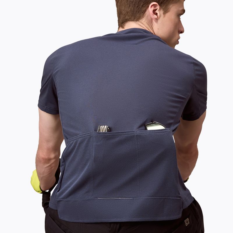 Koszulka rowerowa męska Endura Loop Zipped carbon grey 6