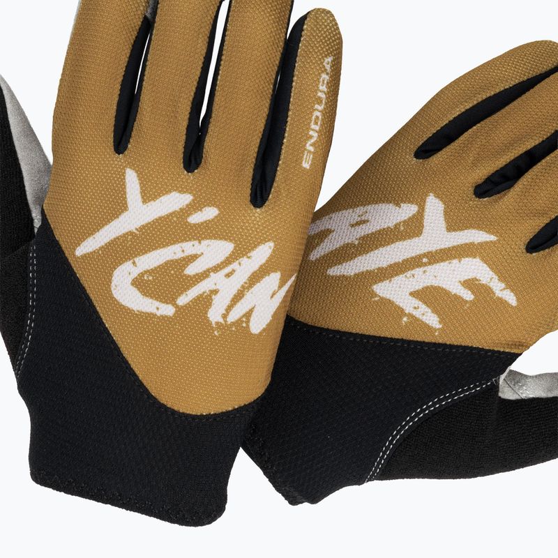 Rękawiczki rowerowe męskie Endura Hummvee Lite Icon trail bronze 6