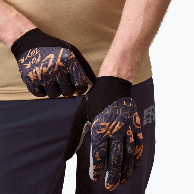 Rękawiczki rowerowe męskie Endura Hummvee Lite Icon carbon grey 4