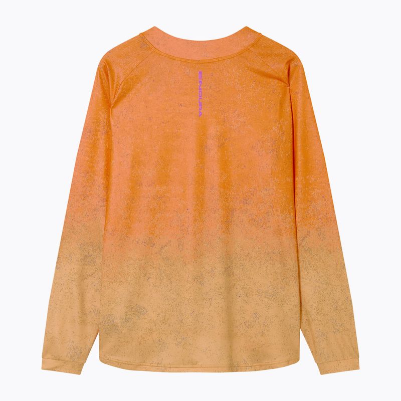 Longsleeve rowerowy męski Endura Singletrack Print end orange 7