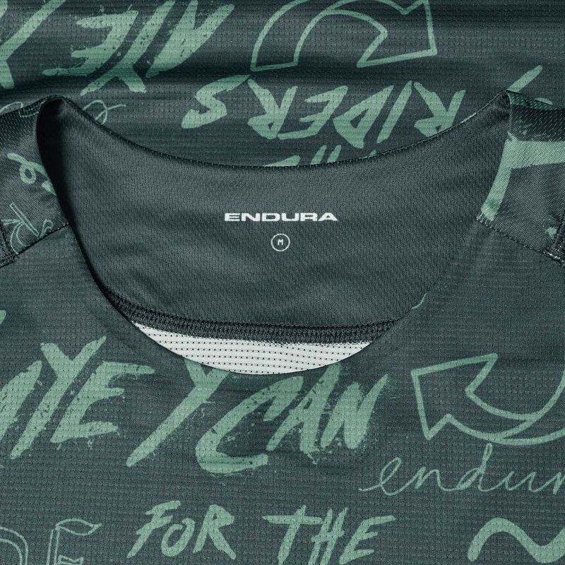 Longsleeve rowerowy męski Endura Singletrack Print carbon grey 3