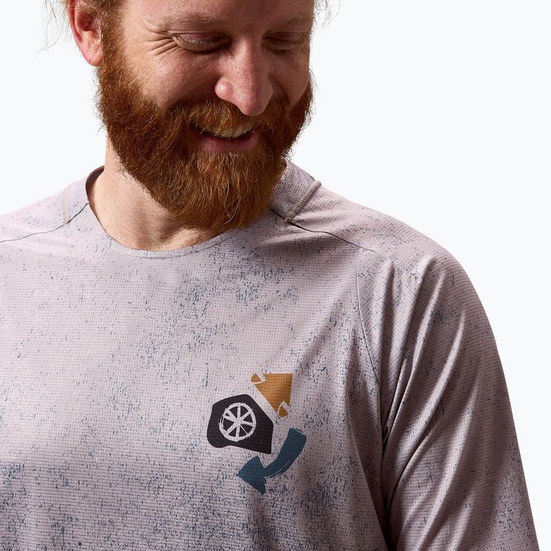 Koszulka rowerowa męska Endura Singletrack Print titanium 5