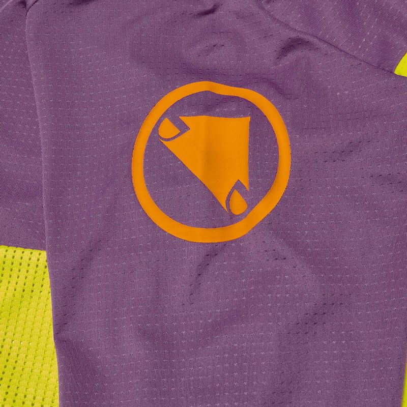 Longsleeve rowerowy dziecięcy Endura MT500 Burner end citrus 4