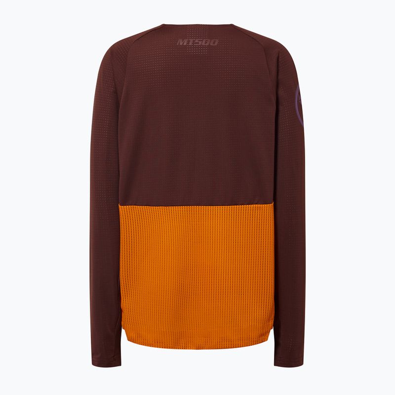 Longsleeve rowerowy dziecięcy Endura MT500 Burner end orange 2