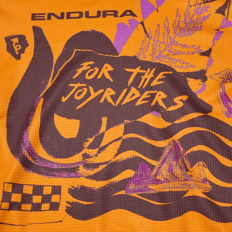 Koszulka rowerowa dziecięca Endura Singletrack Core Jr end orange 3