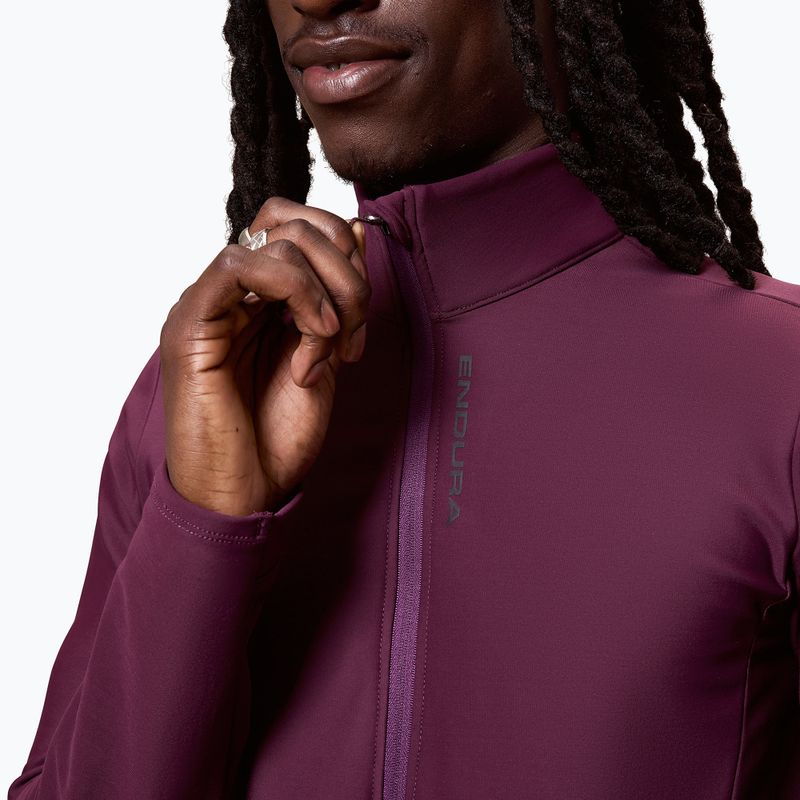 Bluza rowerowa męska Endura Loop Ride L/S Jersey black cherry 5