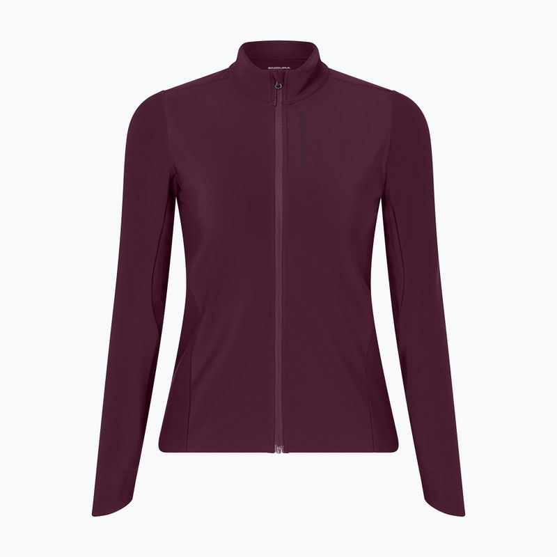 Bluza rowerowa damska Endura Loop Ride L/S Jersey black cherry 7