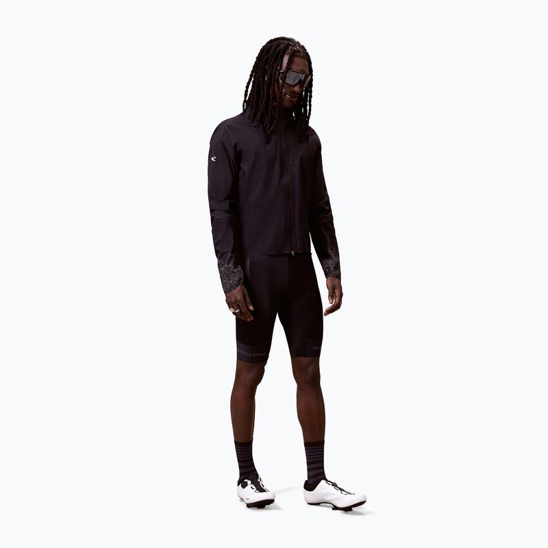 Kurtka rowerowa męska Endura Alltrack Race Cape black reflective rint 2