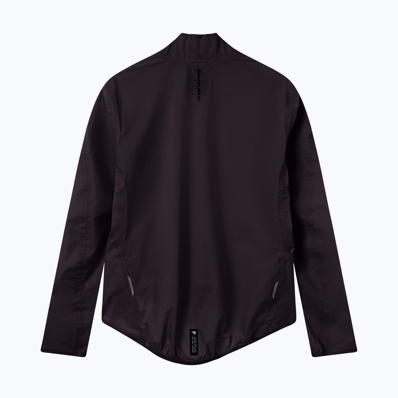 Kurtka rowerowa męska Endura Alltrack Race Cape black reflective rint 8