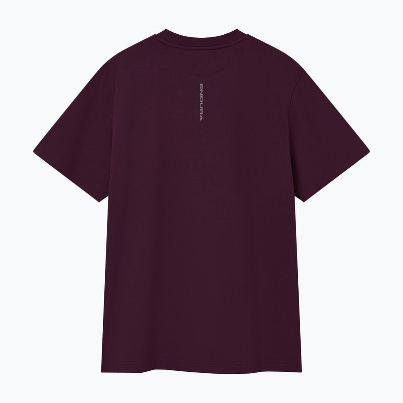 Koszulka rowerowa Endura Stacked Logo Graphic Tee black cherry 2