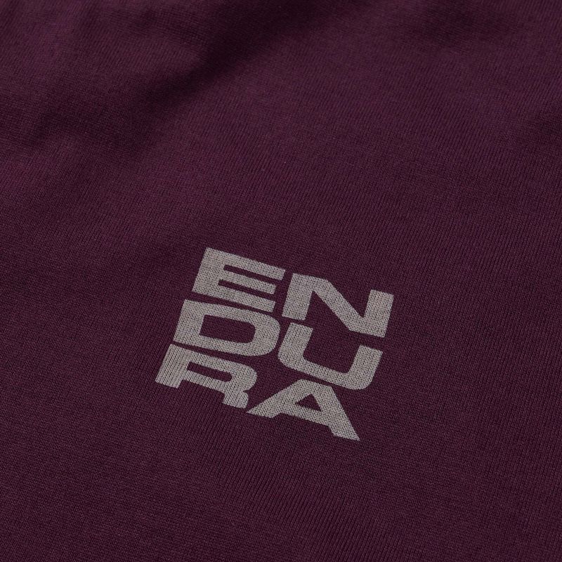 Koszulka rowerowa Endura Stacked Logo Graphic Tee black cherry 3