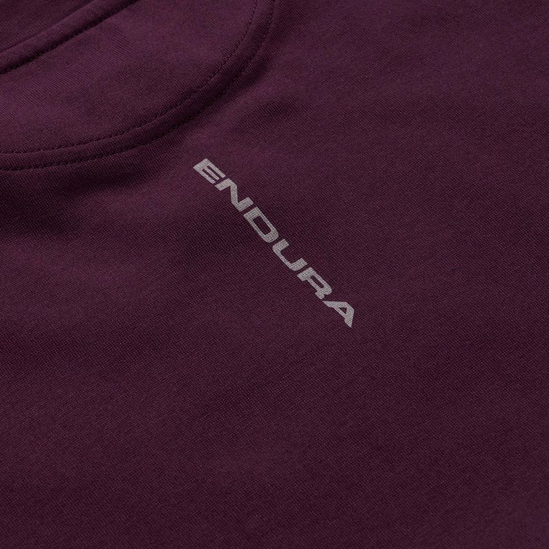 Koszulka rowerowa Endura Stacked Logo Graphic Tee black cherry 4