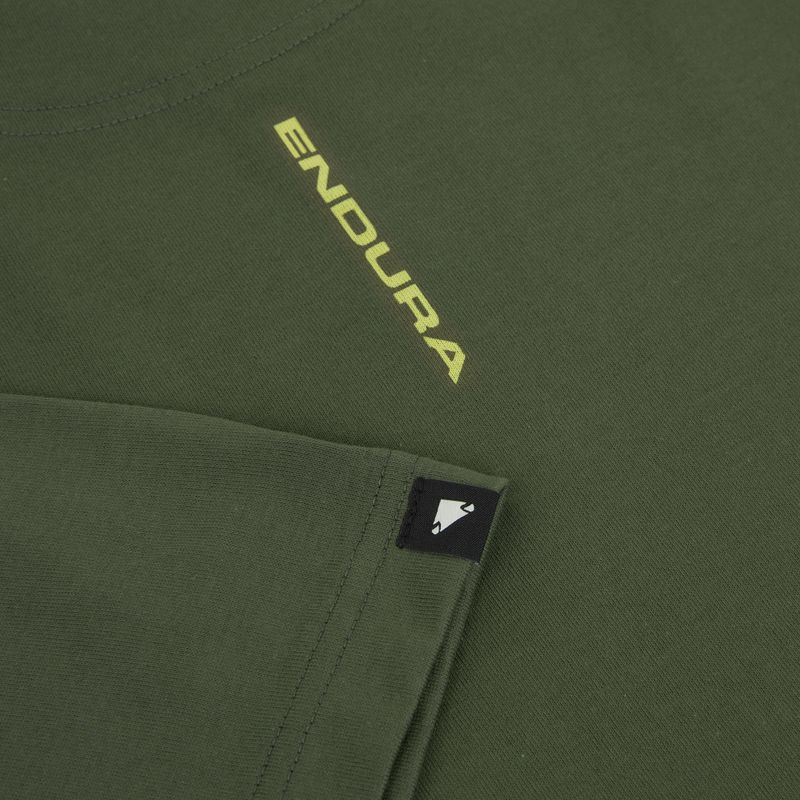 Koszulka rowerowa Endura Icon Logo Graphic Tee olive-green 4
