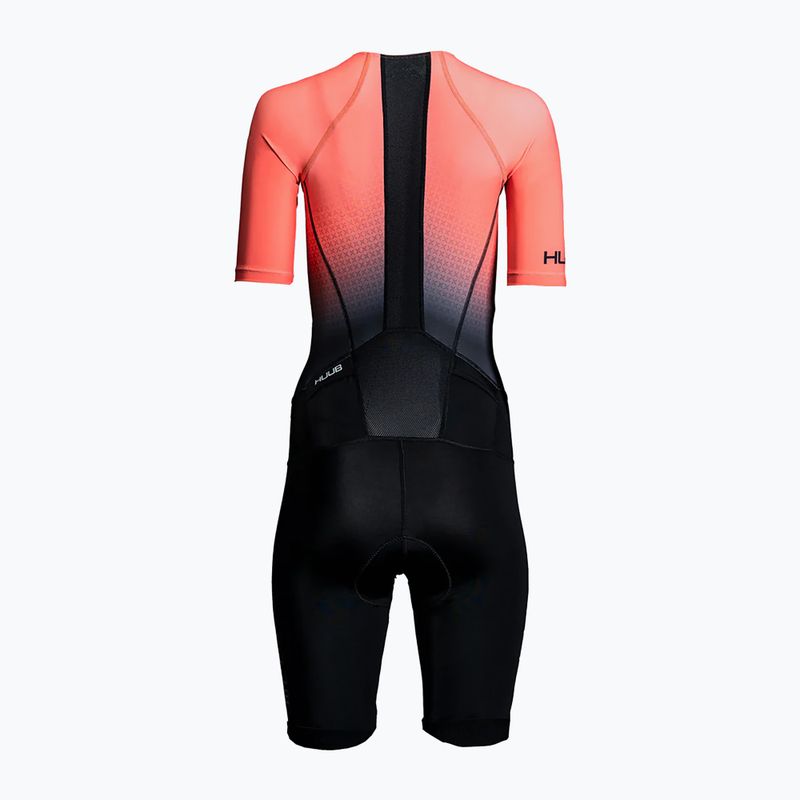 Kombinezon thriathlonowy damski HUUB Commit Long Course Suit black/coral 2