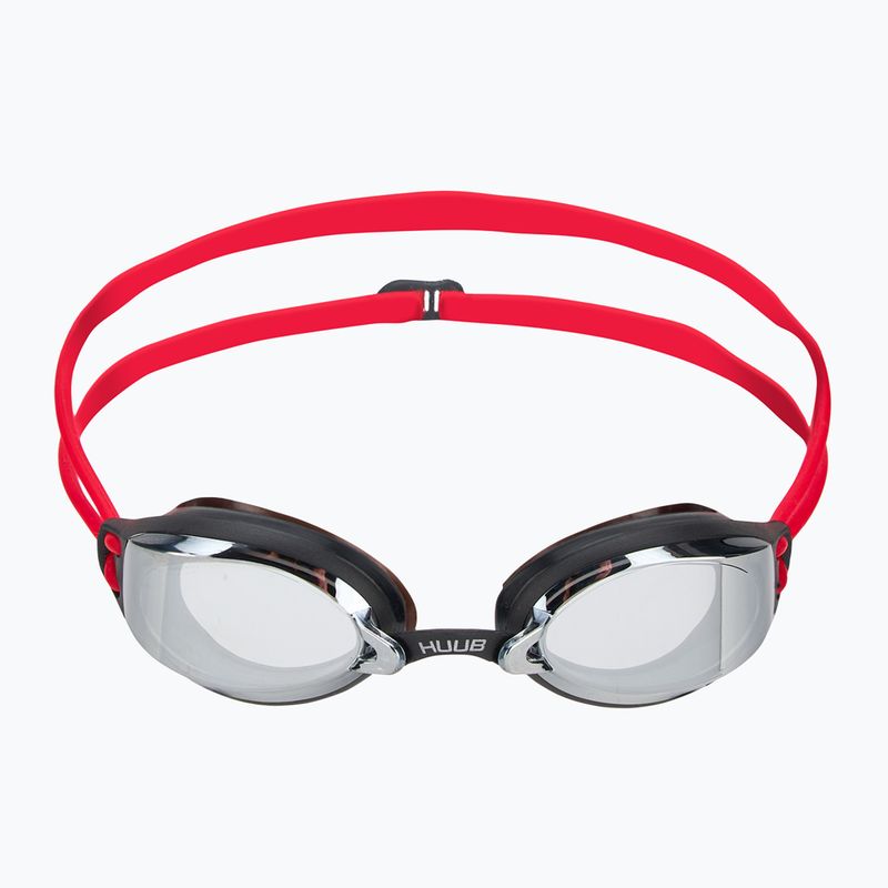 Okulary do pływania HUUB Brownlee 2 Custom Air black/red/light smoke mirror 2