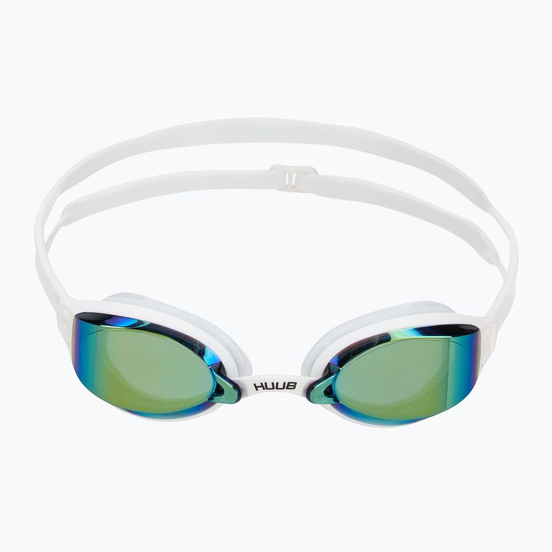 Okulary do pływania HUUB Brownlee 2 Custom Air white/gold mirror 2