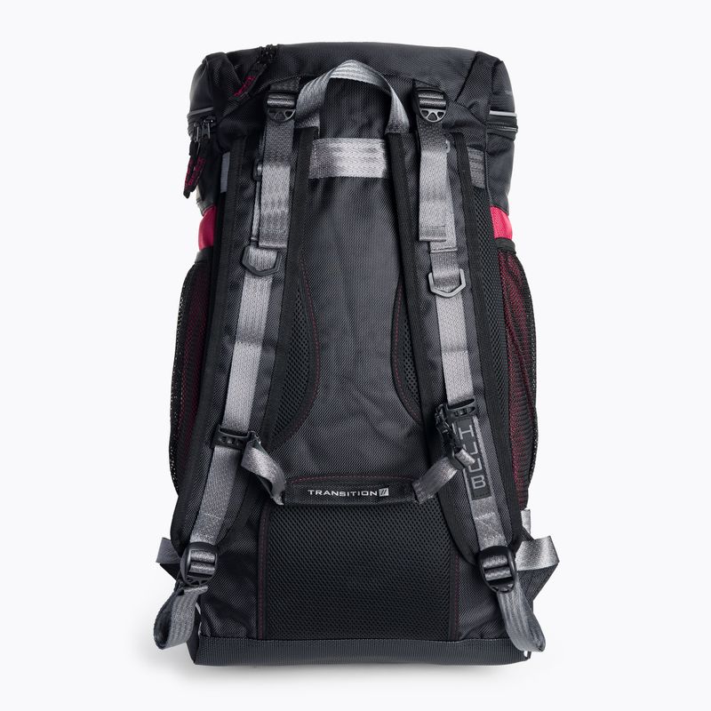 Plecak triathlonowy HUUB Transition II Rucksack 40 l black/dark red 3