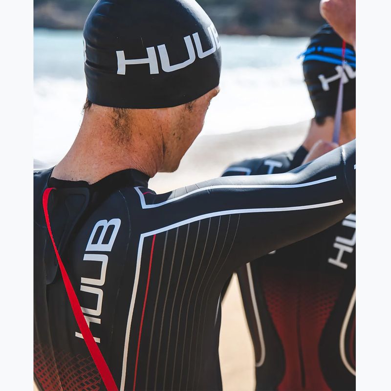 Pianka triathlonowa męska HUUB Agilis Ali Red 3:5 mm black/red 10