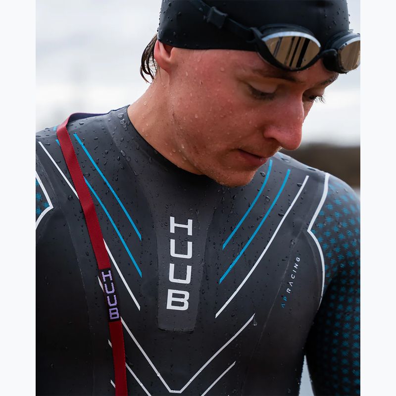 Pianka triathlonowa męska HUUB Pinnacle NB 5:3 mm black/blue 5