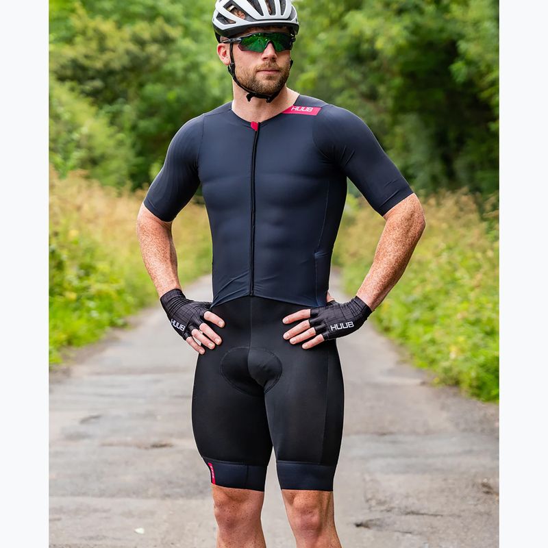 Kombinezon rowerowy męski HUUB Strada Road Speed Suit black/red 3