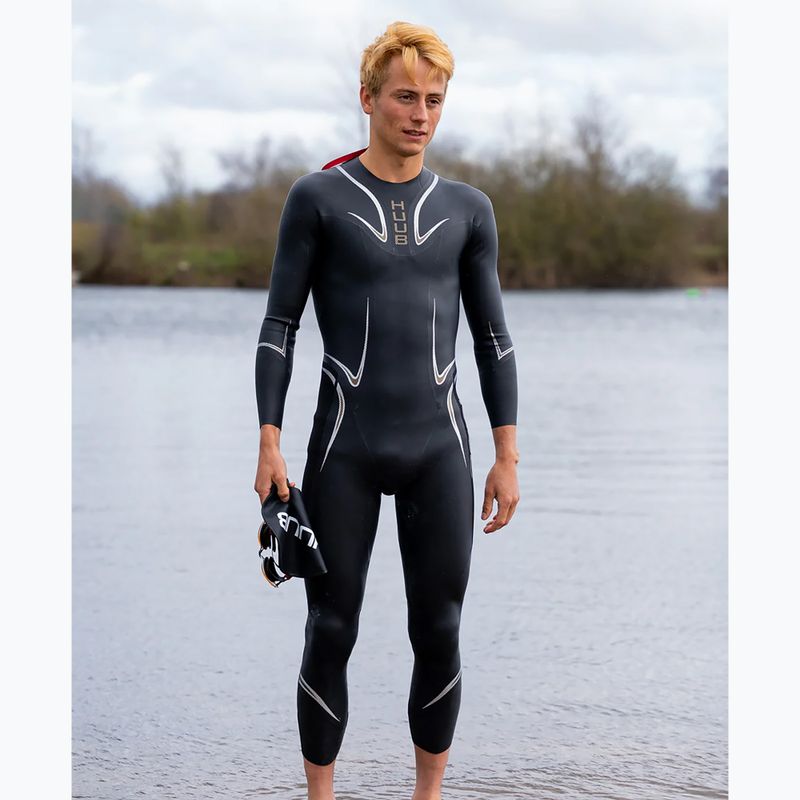 Pianka triathlonowa męska HUUB TC Performance 3:5 mm black/gold 4